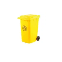 Delta 240L Yellow Plastic Dustbin with 2 Wheels, DWB-240-REG-Y-image-32