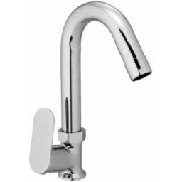 Senkiddpro Onyx Brass Chrome Finish Wall Mounted 360 deg Moving Swan Neck Sink Taps-image-99
