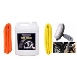 Indopower Ff884 Tyre Shiner , 2 Pcs Car Cloth, All Tyre Cleaning Brush Kit, AHh886-image-56