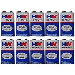 Lab Junction 9V Hi-Watt Zinc Carbon Battery for Electronic Devices, LJ-6F22, (Pack of 10)-26
