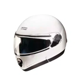 Studds Ninja 2G Expanded Polystyrene White Flip Up Full Face Flip Up-Full Face Helmet, Size: Medium-picture-2