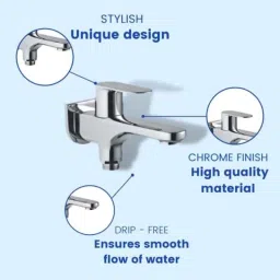 ZAP Skoda Brass 2 in 1 Element Bath Spout with Chrome Tip-Ton image 4
