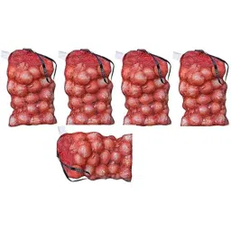 Singhal 22x32 inch PP Leno Mesh Storage Bag for Vegetables (Pack of 10)-picture-32