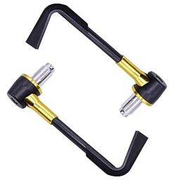 AllExtreme Exbhdg 7/8" Cnc Protector Handlebar Brake Clutch Lever Protection guard Compatible For Royal Enfield Bullet Bajaj Tvs Yamaha And Other Bikes (golden)-39