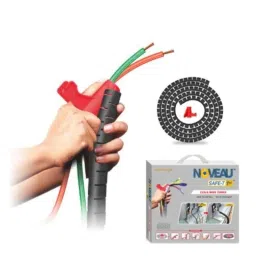 Noveau Safe-T-1ST 10mm 1.5mm Virgin HDPE Black Cable Zipper with Colour Box, NSFZ10BK1105 (Pack of 2)-image-51