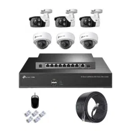 TP-Link VIGI C250 &a; C350 5MP Full Colour Indoor &a; Outdoor Network IP Combo Kit with 8CH NVR 6 Camera 10 Port POE Switch D-LINK 100M LAN Cable-picture-17