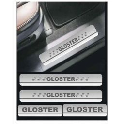 Car Accessories Hub 4 Pcs Stainless Steel Silver Car Footstep Sill Plate Set without LED for MG Gloster All Model-picture-45