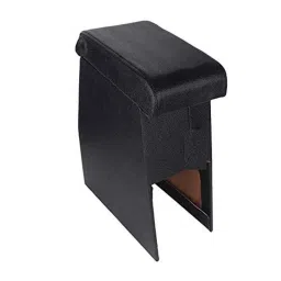 SureStrive Wooden &a; Rexine Black Custom Fit Car Arm Rest for Hyundai Santro Old Model-17