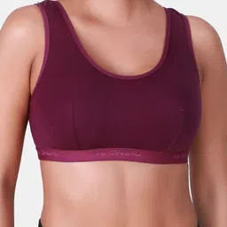 SKDREAMS Full Coverage Non Padded Workout Bra With All Day Comfort image 3