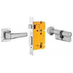 Dorset ML Series Atina 60mm Stainless Steel Silver Chrome Finish Door Handle Lock Set with Coin &a; Knob, ML AI OR-picture-34