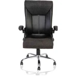 Chair Garage PU Leatherette Black Adjustable Height Office Chair with Back Support, CG107-15