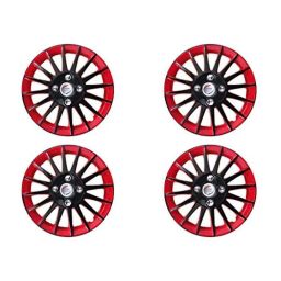 Auto Pearl 4 Pcs 12 inch ABS &a; Plastic Red &a; Black Press Type Fitting Car Wheel Cover Set for Maruti Alto 800 2012-image-56