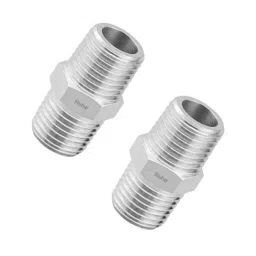 Ruhe 1 inch Brass Chrome Finish Hex Nipple, 17-1301 (Pack of 2)-picture-29