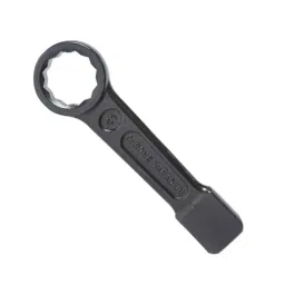 Eastman 95mm Chrome Vanadium Steel Black Slogging Spanner with Ring End, E-2082-35