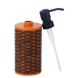 OBSESSIONS Brown & Orange-Coloured Textured Soap Dispenser - 320 ML image 3