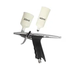Khaitan 20 &a; 40ml 0.3mm Silver Air Spray Brush for Statue Painting, Tattoo &a; Bakery, K30-picture-28