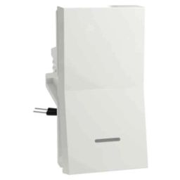 Schneider Electric Unica Pure 6A 1 Way Polycarbonate White Switch with Indicator, UNS61SWL1M_WE (Pack of 20)-10