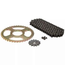 Uno Minda Ch-2014 Chain Sprocket Kit R428 Size-110L/13T/41T(4H) For Tvs Star City 100 Cc-picture-27