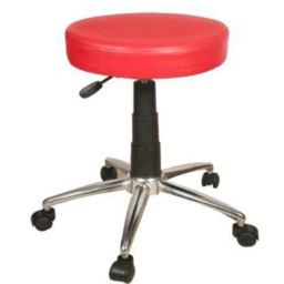 Rajpura Pink Revolving Chrome Base Cushion Bar Stool-image-92