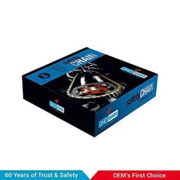 Uno Minda 116L Hardened Alloy Steel Quadra Rivet Chain &a; Sprocket Kit for Honda Shine HD, Shine SP &a; Shine New, CH-4007 image 5