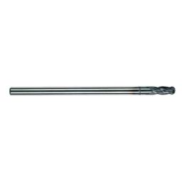 Totem F184 8mm 4 Flute TiAlN Coated Long Reach Length Ball Nose Solid Carbide End Mill, FBK0500501, Overall Length: 101 mm-11