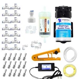Ampereus Fogger Nozzles Kit with 150 GPD Pump &a; 15 Nozzles for Dairy Farm &a; Home Fogging-36