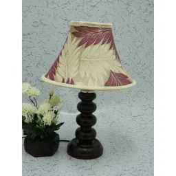 Tucasa Smart Wooden Table Lamp with Poly Silk Shade 3, LG-1083-image-84
