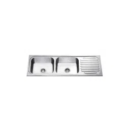Jayna Mercury DBSD 01 (A) Glossy Double Bowl With Single Drain Board Sink, Size: 54 x 20 in-image-60