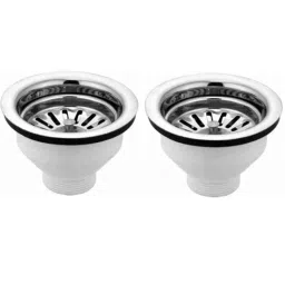 Zesta 4 inch Stainless Steel Chrome Finish Sink Waste Coupling (Pack of 2)-picture-47