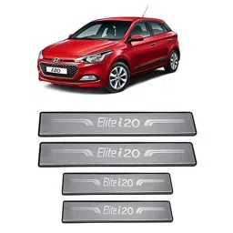 SureStrive 4 Pcs Stainless Steel Silver Footstep Sill Plate Set without LED for Hyundai I20-Elite 2020 Type-2-picture-39