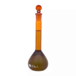Supertek 10ml Borosilicate Glass 3.3 Class-A Amber Volumetric Flask with NABL Certificate Colour, 73.418.0010-picture-13