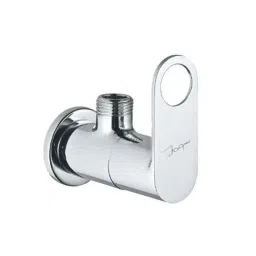 Jaquar Ornamix Prime White Matt Quarter Turn Angular Stop Cock with Wall Flange, ORP-WHM-10053PM-picture-2
