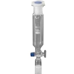Glassco 100ml Boro 3.3 Glass Pressure Equalizing Cylindrical Funnel, 168.202.02A-42
