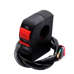 AllExtreme EXOSWU1 7/8 inch Handlebar Bike Light Switch with USB Socket-picture-37