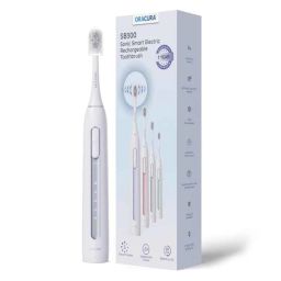 Oracura SB300 Sonic Smart Grey Electric Rechargeable Toothbrush with 1 Year Warranty-picture-26