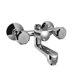 RN Ciaz 1/2 inch Brass Ingot Nickel &a; Chrome Plated Telephonic Wall Mixer Without L Bend-image-39