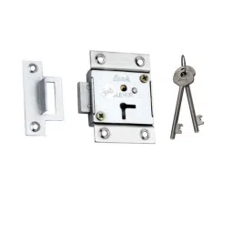 Link 65mm Universal Silver Stainless Steel Cylinder Type Drawer &a; Cupboard Lock with 6 Lever, 803-picture-14