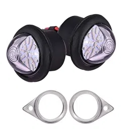 AllExtreme EXP22L0W 11W LED Parking Light White Bright Pilot Headlight License Plate Indicator Lamp Compatible with Motorcycle (Pack of 2)-3
