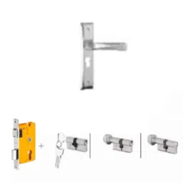 Dorset Noha HL NO 8 inch Stainless Steel Lock Set with Knob &a; 70mm Key Cylinder-picture-10