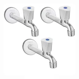 Fastgear Triangle Stainless Steel Silver Chrome Finish Long Body Tap, FG1963 (Pack of 3)-image-65