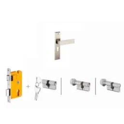Dorset Elina HL ELN 8 inch Zinc SC Finish Lock Set with Both 60mm Side Key Cylinder-picture-46