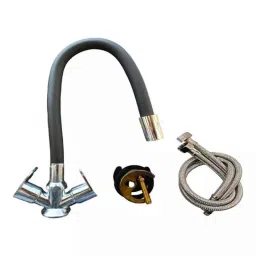 Fastgear Stainless Steel Silver Chrome Finish Bib Tap, FG2780 (Pack of 3)-23