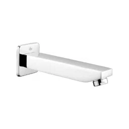 AR5H Brass Silver Chrome Finish Bath Tub Plain Spout with Square Body Flange, CUBIX-0017-image-48