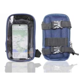 ASRYD 8x10cm Polypropylene Black &a; Blue Mobile Holder Pouch for Scooty-26