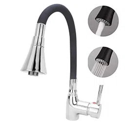 Aquieen Fluid Stainless Steel 304 Black Table Mounted Kitchen Sink Mixer with Connecting Hoses &a; Installation Kit-picture-9