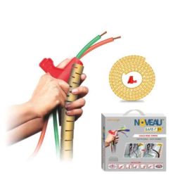 Noveau Safe-T-1ST 28mm 1.5mm Virgin HDPE Metallic Gold Cable Zipper with Colour Box, NSFZ28MG1105 (Pack of 2)-image-94