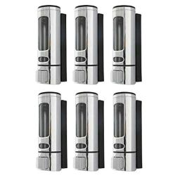 Zesta 400ml ABS Silver Multi Purpose Liquid Soap Dispenser (Pack of 6)-picture-42
