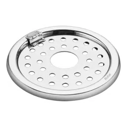 Ruhe 5 inch Stainless Steel Glossy Finish Plain Round Floor Drain with Hinged Grating Top &a; Hole, 16-0610-41 (Pack of 2)-picture-10