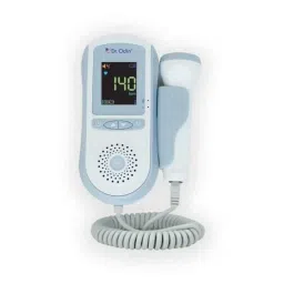 Dr Odin OFD103 Plastic White &a; Blue Fetal Doppler Heart Rate Detection Monitoring Machine with in-Built Speaker-7