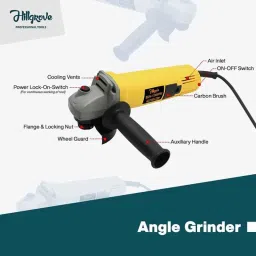 Hillgrove HGCM369M1 1200W 26mm Hammer Impact Drill Machine, 850W Angle Grinder, Drill Chunk, SDS Adapter, 5 Pcs SDS Plus Bits &a; 10 Pcs Drill Bits Combo, HGCM661 image 2